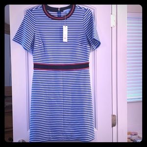 NWT Stripe Persley Ponte Dress Size M